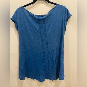 C&C California blue boatneck asymmetrical tee size xs fits like large